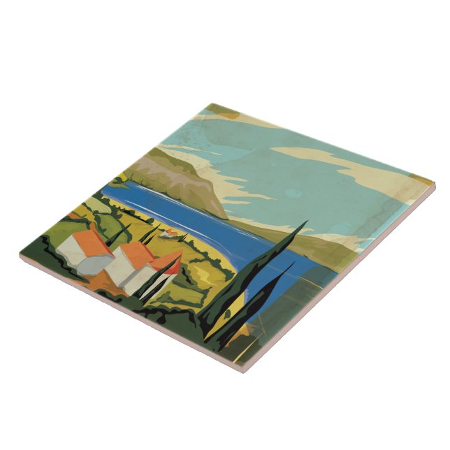 Vintages italienisches Poster Fliese (Seite)