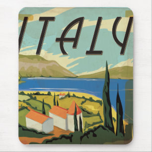 Vintages italienisches Poster Mousepad