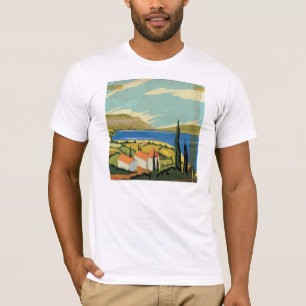 Vintages italienisches Poster T-Shirt