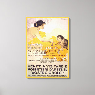 Vintages italienisches Poster von 1917 Leinwanddruck