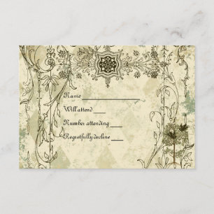 Vintages italienisches Verdigris-uAwg mit RSVP Karte