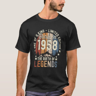 Vintages Jahr 1958 Geboren 1958 64. Geburtstag Män T-Shirt