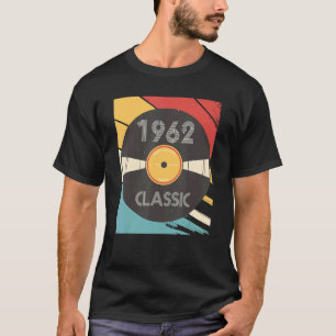Vintages Jahr 1962 Klassischer Vinyl mit Geburtsja T-Shirt