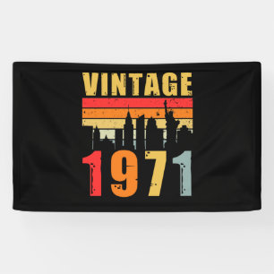 Vintages Jahr 1971 Banner