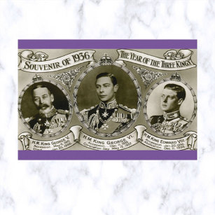Vintages Jahr der drei Könige 1936 Postkarte