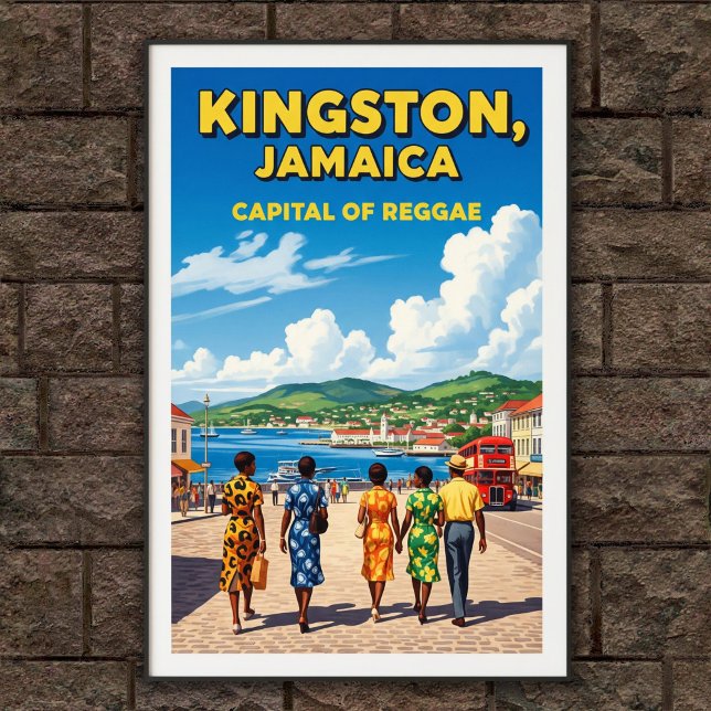 Vintages Jamaica Travel Poster der 60er Jahre (Von Creator hochgeladen)