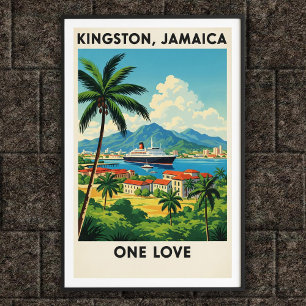 Vintages Jamaica Travel Poster der 60er Jahre