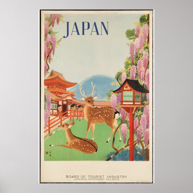 Vintages Japan City Travel Classic Poster der 30er (Vorne)