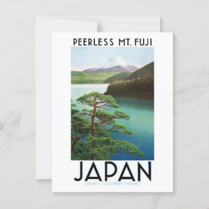 Vintages Japan Postkarte Fuji