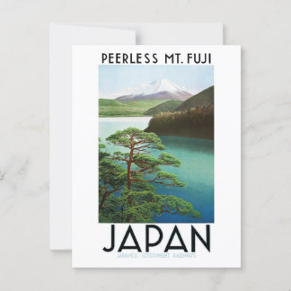 Vintages Japan Postkarte Fuji