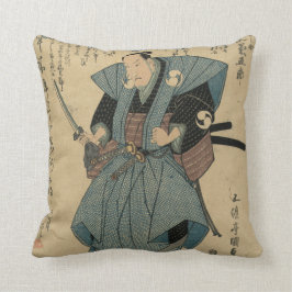 Vintages japanisches Bild des Schauspielers in der Kissen