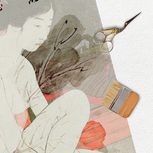 Vintages japanisches Dekoupage Tissue Paper Seidenpapier (Von Creator hochgeladen)