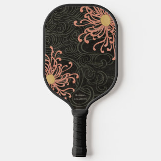 Vintages Japanisches Floral Pickleball Schläger
