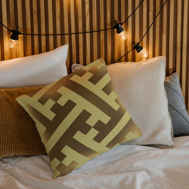 Vintages japanisches goldenes Muster Kissen (Von Creator hochgeladen)