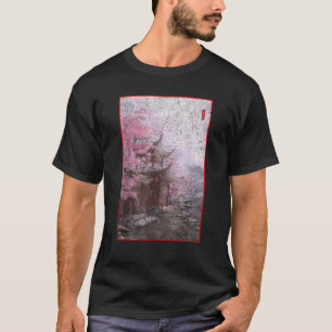 Vintages japanisches Grafik-T-Shirt Cherry Blossom T-Shirt