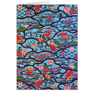 Vintages japanisches Kimono Textile (Bingata)