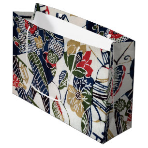 Vintages japanisches Kimono Textile (Bingata) Große Geschenktüte