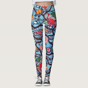 Vintages japanisches Kimono Textile (Bingata) Leggings