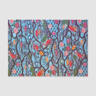 Vintages japanisches Kimono Textile (Bingata) Seidenpapier