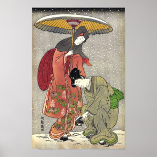 Vintages japanisches Kunst-Plakat Poster