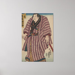 Vintages japanisches Kunstbild - Sumo Wrestler Leinwanddruck