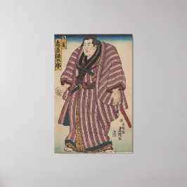 Vintages japanisches Kunstbild - Sumo Wrestler Leinwanddruck