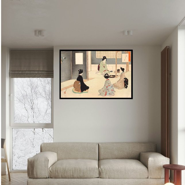 Vintages japanisches Teezeremonie nach Maß Art 5 Poster (Japanese tea ceremony art)