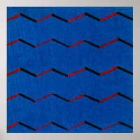 Vintages japanisches Textil-Holzblock-Druckposter