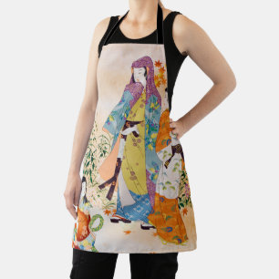 Vintages japanisches Textil Schürze