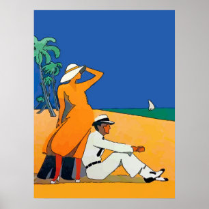 Vintages Jersey Shore, Strand Poster