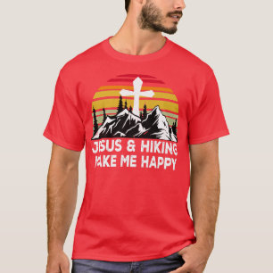 Vintages Jesus & Wandern machen mich glücklich Erl T-Shirt