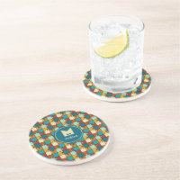 Vintages Jigsaw Puzzlepieces Muster Monogramm