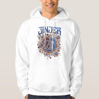Vintages Jinjer Cemity-Logo und Film Hoodie