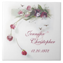 Vintages Jubiläum von Erbsen Fliese