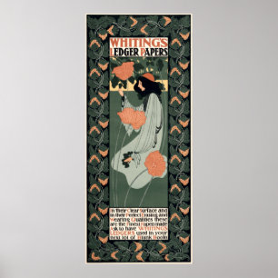 Vintages Jugendstil 1890 und von Will Bradley Poster