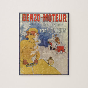Vintages Jugendstil, antike Frauenwagen Puzzle