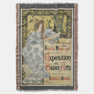 Vintages Jugendstil, Ausstellung des Beaux Arts Decke