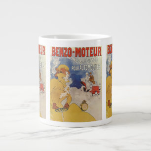 Vintages Jugendstil, Benzo Moteur von Jules Cheret Jumbo-Tasse