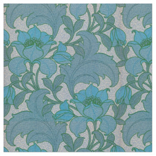 Vintages Jugendstil-Blumenmuster Stoff