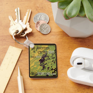 Vintages Jugendstil-Buch, Kapitän Horn Adventures Schlüsselanhänger