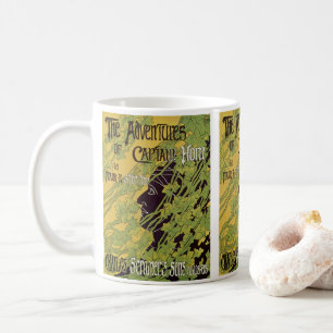 Vintages Jugendstil-Buch, Kapitän Horn Adventures Tasse