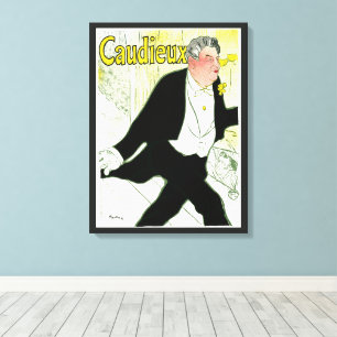 Vintages Jugendstil, Caudieux von Toulouse Lautrec Leinwanddruck