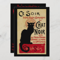 Vintages Jugendstil, Ce Soir Chat Noir Black Cat