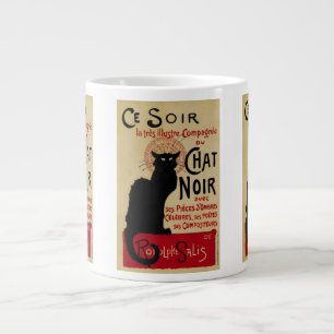 Vintages Jugendstil, Ce Soir Chat Noir Black Cat Jumbo-Tasse
