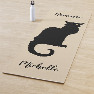 Vintages Jugendstil, Ce Soir Chat Noir Black Cat Yogamatte