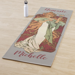Vintages Jugendstil, Champagner von Alphonse Mucha Yogamatte