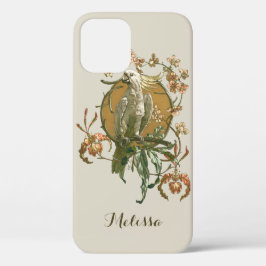 Vintages Jugendstil, Cockatoo Bird, Orchideen Blum Case-Mate iPhone Hülle