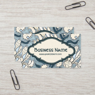 Vintages Jugendstil-Floral Irische Blume Muster Visitenkarte