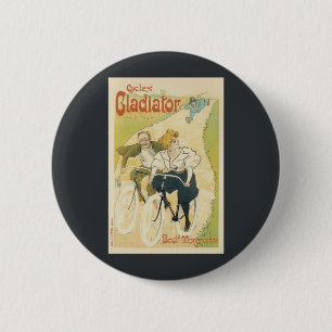 Vintages Jugendstil, Gladiatorräder Button