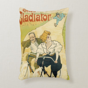 Vintages Jugendstil, Gladiatorräder Dekokissen